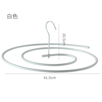 阳台晾被子神器飘窗床单被套被罩螺旋式圆形晾大衣架晒被子晾衣架 白色 1个