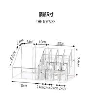 抽屉式透明桌面化妆品收纳盒整理护肤品置物架桌面梳妆台可叠加 6101