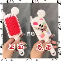 米奇气垫梳卡通按摩梳子日韩简约ins少女心学生防静电可爱气囊 白色米奇气垫梳