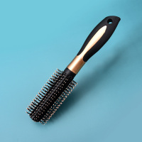 梳子女士专用长发卷发梳气垫气囊梳按摩头皮经络排骨梳家用滚梳男 滚筒梳[黑色]