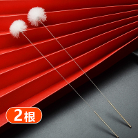 专业打耳朵毛毛采耳工具套装掏耳朵鹅毛棒鸡毛马尾挖耳勺掏耳神器 音针点胶鹅毛*2根+收纳盒