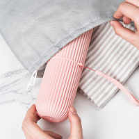 旅行洗漱杯套装出差旅游牙刷盒牙膏盒便携分装收纳袋杯旅行情侣杯 2个装（颜色随机）