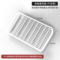 手提保洁拖布桶拖地桶长方形挤水桶塑料桶家用水桶拖桶单桶 单独搓洗板