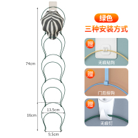 挂帽子收纳架整理收纳神器挂架挂钩门后家用的放帽架壁挂架子架托 绿色