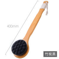 洗澡刷搓澡搓背洗背洗澡神器沐浴刷猫爪刷软毛长柄搓泥后背日本擦 竹炭黑猫爪浴刷（直柄）