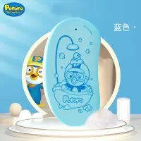 韩国啵乐乐儿童搓澡神器搓灰搓泥宝露露无痛洗澡海绵宝宝专用澡巾 天蓝色