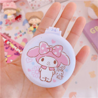 软萌少女可爱便携小梳子+镜子两用ins气垫梳子女生学生大耳狗梳子 美乐蒂兔兔折叠镜梳