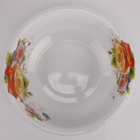 华科加厚搪瓷珐琅搪瓷盆洗脸盆36cm和面盆40cm洗脚盆传统老式瓷盆 30cm特厚罗菲花园