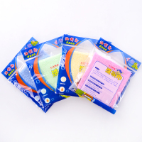 10条装 油利除木纤维洗碗巾厨房抹布不沾油免洗洁精小毛巾 10条装/26*26cm 混色