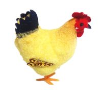 仿真公鸡假的小公鸡小母鸡模型道具玩偶家居装饰品摆件个头不大 小母鸡(约拳头大小)