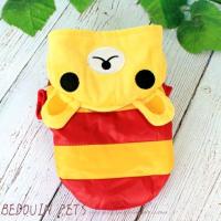 20两面宠物衣服小狗狗棉衣马甲小型犬猫咪泰迪比熊雪纳瑞厚秋冬装 蜜蜂熊棉衣 S-建议3斤以下