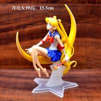 生日蛋糕装饰摆件奥特曼儿童蛋糕玩具熊出没吃鸡摆件烘焙插件 月亮女神