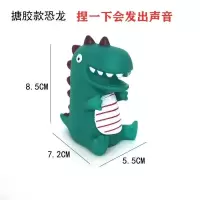 儿童生日蛋糕装饰摆件Q版扭蛋大头奥特曼之钢铁飞龙崛起蛋糕装饰 绿色搪胶小恐龙【1只】