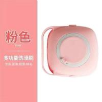 搓澡神器家用硅胶洗澡刷多功能搓泥搓澡刷可装沐浴露不伤肤沐浴刷 第三代洗浴刷粉+粘钩