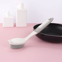 不沾油不粘锅长柄硅胶锅刷擦锅多功能神器洗碗家用带柄刷锅的刷刷 洗锅刷 1个装