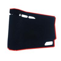 福田时代领航M6绿色草坪避光垫货车驾驶室装饰仪表台遮阳防滑晒垫 [黑色涤纶款/红边]硅胶防滑底 福田时代领航M6 专用