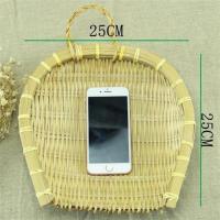 竹编制品筲箕簸箕竹筛子筲子淘米洗菜沥水晾晒收纳篮厨房家用农家 25*25