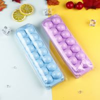 家用冰箱创意20格圆形空心冰制冰格冻冰球布丁果冻冰淇淋冰块模具 冰球14格3厘米