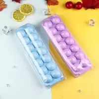 家用冰箱创意20格圆形空心冰制冰格冻冰球布丁果冻冰淇淋冰块模具 冰球14格3厘米