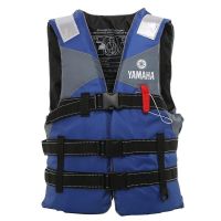 雅马哈救生衣大人儿童游泳浮潜穿戴钓鱼服工作船用救生衣 深蓝色 儿童款