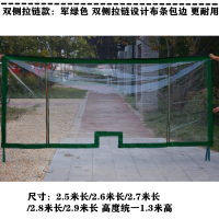 电动三轮车透明挡雨帘前挡风雨蓬帘车棚帘雨棚帘加厚全包围挡雨帘 军绿色 全封闭雨帘长2.7米 宽1.3米