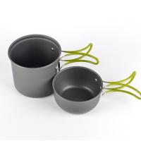 户外套锅便携组合2-3人野营炊具不粘煮锅煎锅带茶壶水壶野炊套装 101套锅（不含配件）