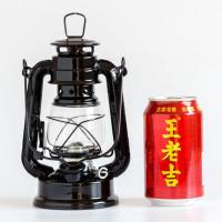煤油灯老款复古老式手提小马灯煤油灯复古露营灯野营灯帐篷灯营地 小号黑马灯含拉环21cm 送1米灯芯