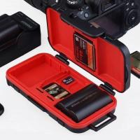力影佳 佳能索尼康单反相机SD/CF内存储卡收纳盒电池盒保护整理盒