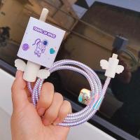 华为 mate40pro/mate40pro+数据线保护套nova8SE耳机缠绕保护线绳 宇航员(翅膀镭射银) 数据线套