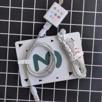 华为 note10/荣耀20/Pro/荣耀10数据线保护套V20手机充电器保护线 泫雅花（亮银）