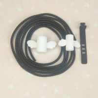 充电线保护套vivo iQOO Neo5 Neo3小米11Pro华为OPPO荣耀数据线套 天使珍珠黑