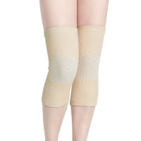 自发热四季薄款护膝男女士关节炎老寒腿空调房透气加绒保暖护具 普通款[肤色] M码[80-120斤左右]