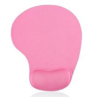 护腕鼠标垫手托硅胶卡通办公创意可爱3D手腕垫枕预防鼠标手加厚 粉色(小弯垫)
