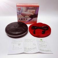 天津天磁热宝充电防暴无水天磁暖手宝铁壳电热饼充电毛绒套. 胶木壳小黑[直径14cm]