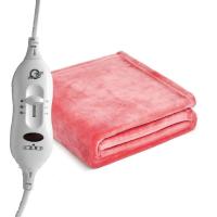 电加热坐垫办公室取暖小型盖腿护膝电热毯暖脚神器暖身毯 一体款灰粉80*60 三挡调温 不可放到床上使用 不可折叠