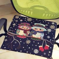 电热垫可拆洗加热坐垫办公室椅垫小电热垫暖垫电热坐垫女办插电式 雪花猫头鹰