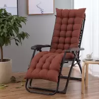 [只卖坐垫]秋冬加厚躺椅垫子摇椅垫子折叠椅垫沙发垫子 咖啡 48*120cm摇椅垫(不含椅子)
