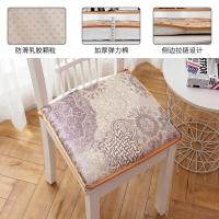 四季夏天加厚可拆洗坐垫办公室家用餐椅屁股凉席冰软座垫透气防滑 中国结紫 25*35