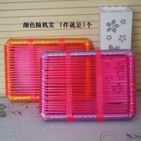 夏季透气学生椅子坐垫散热夏天制衣厂服装厂员工上班板凳屁股垫凉 胶管圆木框坐垫 31x25x3cm