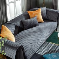 沙发垫四季通用简约现代防滑冬季毛绒全包沙发靠背巾高档坐垫全盖 格调-艺术灰 70*70厘米一张（非全套）