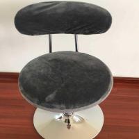 圆凳子套圆凳靠背套装圆椅子套座套圆凳坐垫升降椅座套坐垫吧台椅 深灰色 靠背长35宽15 圆直径35