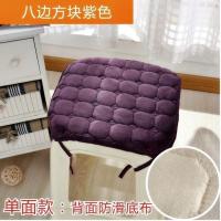 防滑垫秋冬塑料凳子垫子屁垫坐垫四季通用正方形冬天可拆洗送毛绒 粉色旋律
