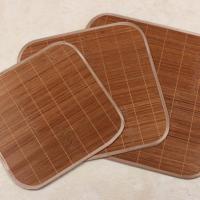 夏季竹席双面坐垫夏天办公室电脑椅垫冰垫凉垫子冰丝凉席沙发座垫 竹冰丝双面坐垫(单价) 40X40cm