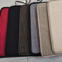 亚麻坐垫屁垫办公室电脑椅子坐垫座垫餐椅垫学生汽车凳子垫子四季 黑色(带绑带) 30*30