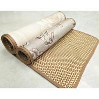 [新款]双面藤席冰丝沙发垫凉垫凉席子坐垫防滑夏凉垫真皮沙发 玉米藤+冰丝凉席 50厘米*50厘米