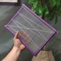 新品散热坐垫透气服装厂制衣厂员工上班椅垫板凳坐垫夏天冰凉坐垫 紫色简约型3#注水坐垫 长34*宽24*高2厘米