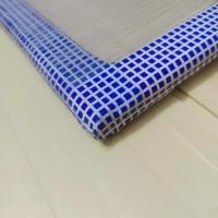 工厂坐垫屁垫屁股夏凉天凳子制衣厂坐垫透气网格服装厂散热座垫 蓝色包边坐垫 实木