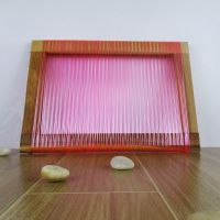 工厂员工实木边框坐垫透气胶管散热椅垫服装厂木框坐垫夏季冰爽垫 高品质实木边框+单层粉色胶管
