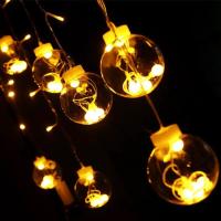 LED许愿灯窗帘灯星星灯圆球小彩灯闪灯满天星灯节日INS房间装饰灯