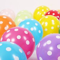 圆点气球印花斑点气球糖果色12寸波点加厚喜庆情人节儿童派对布置 2.8克混色圆点50只